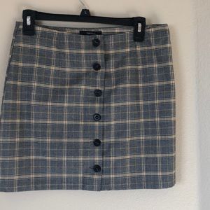 Plaid mini skirt